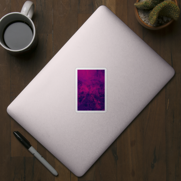 Dark Pink and Purple Abstract Splash Artwork by love-fi